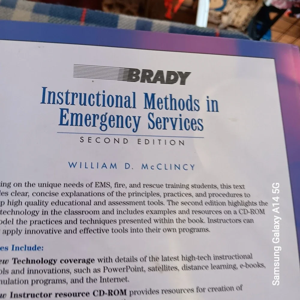 BRADY Instructional Methods Emergency Services McClincy Textbook 2nd Edition